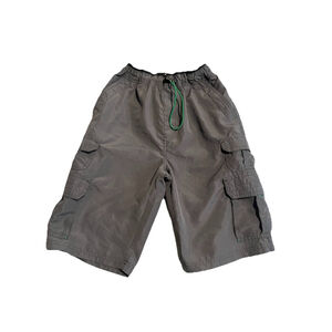 PLUGG Boys Large Gray Board Shorts 8.5 Inch Inseam